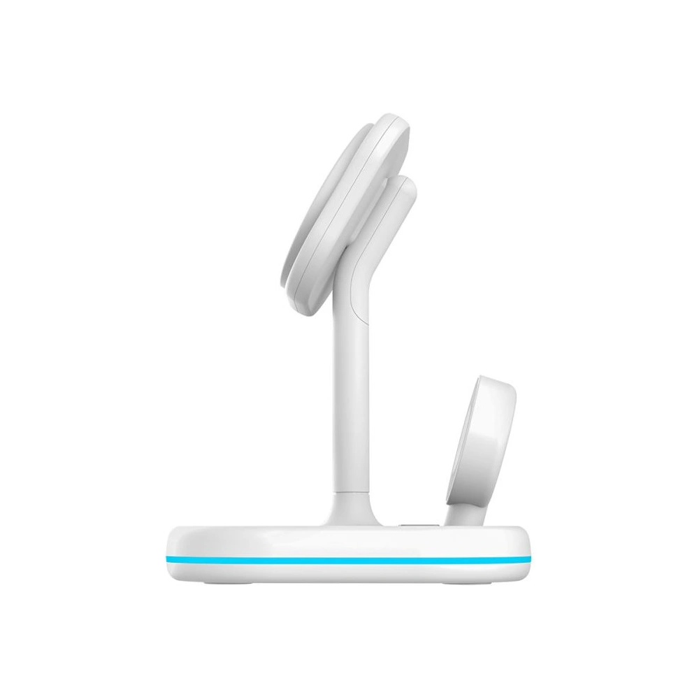 Hurtownia GSM - Bezdrátová nabíječka Tech-Protect QI15W-A27 3in1 Magnetic MagSafe Wireless Charger White - THP2055 - {ean13} - Hurt