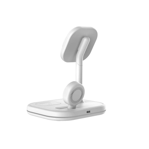 Ładowarka bezprzewodowa Tech-Protect QI15W-A27 3in1 Magnetic MagSafe Wireless Charger White