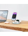 Hurtownia GSM - Vezeték nélküli töltő Tech-Protect QI15W-A27 3in1 Magnetic MagSafe Vezeték nélküli töltő Fehér - THP2055 - {ean13} - Hurt