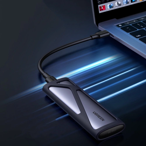 Obudowa na dysk SSD UGREEN CM400 M.2 USB 3.2 Gen 2 (SuperSpeed USB 10Gbps) szary