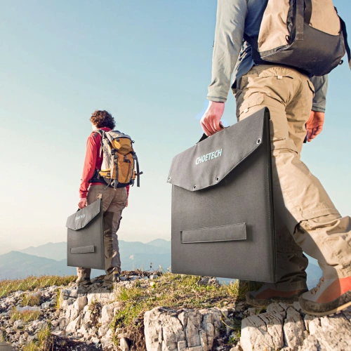 Ładowarka solarna Choetech SC008 składana 120W DC, USB C, 2xUSB-A czarna