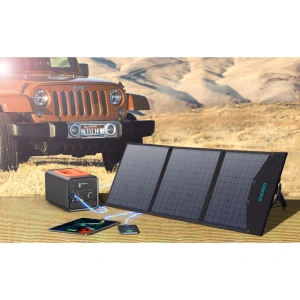 Hurtownia GSM - Solární nabíječka Choetech SC008 skládací 120W DC, USB C, 2xUSB-A černá - CHT141 - {ean13} - Hurt