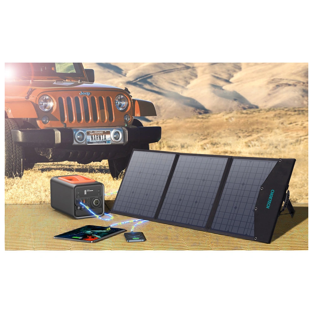 Hurtownia GSM - Solar-Ladegerät Choetech SC008 faltbar 120W DC, USB C, 2xUSB-A schwarz - CHT141 - {ean13} - Hurt