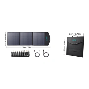 Hurtownia GSM - Solar-Ladegerät Choetech SC008 faltbar 120W DC, USB C, 2xUSB-A schwarz - CHT141 - {ean13} - Hurt