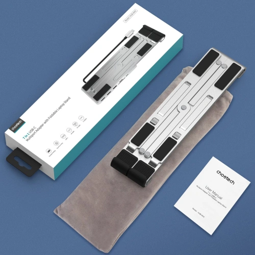 Podstawka HUB Choetech HUB-M43 PD/USB-C HDMI(4K/30Hz)/2xUSB-A/USB-C/SD/TF czarny