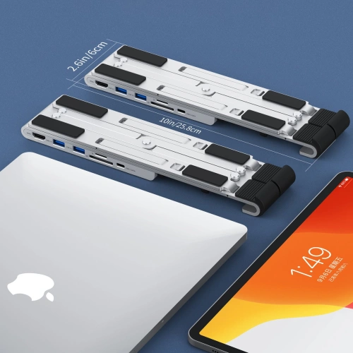 Podstawka HUB Choetech HUB-M43 PD/USB-C HDMI(4K/30Hz)/2xUSB-A/USB-C/SD/TF czarny