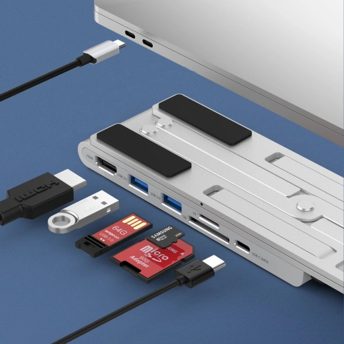 Podstawka HUB Choetech HUB-M43 PD/USB-C HDMI(4K/30Hz)/2xUSB-A/USB-C/SD/TF czarny