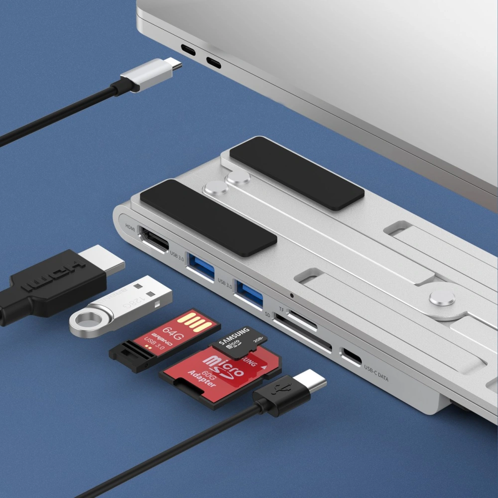 Hurtownia GSM - Basisstation HUB Choetech HUB-M43 PD/USB-C HDMI(4K/30Hz)/2xUSB-A/USB-C/SD/TF schwarz - CHT144 - {ean13} - Hurt
