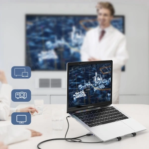 Hurtownia GSM - Basisstation HUB Choetech HUB-M43 PD/USB-C HDMI(4K/30Hz)/2xUSB-A/USB-C/SD/TF schwarz - CHT144 - {ean13} - Hurt