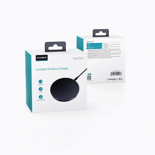 Ładowarka bezprzewodowa pod blat Choetech T590-F 10W + ładowarka EU z kablem czarna