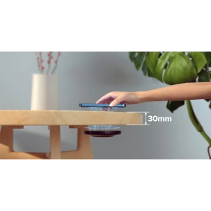Kabellose Ladegerät unter Tisch Choetech T590-F 10W + EU-Ladegerät mit schwarzem Kabel