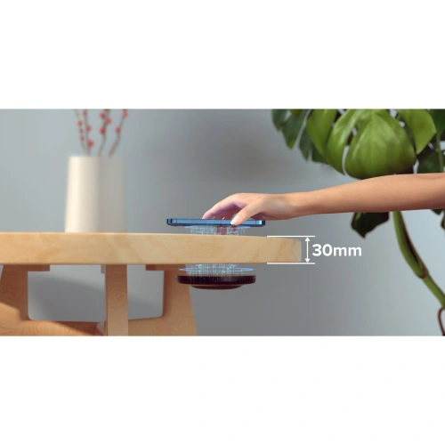 Ładowarka bezprzewodowa pod blat Choetech T590-F 10W + ładowarka EU z kablem czarna