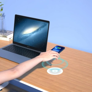 Bezdrátová nabíječka pod stůl Choetech T590-F 10W + EU nabíječka s kabelem černá