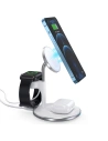 Hurtownia GSM - Bezdrátová magnetická nabíječka Choetech T586-F MagSafe 3w1 pro iPhone/AirPods/Apple Watch bílá - CHT146 - {ean13} - Hurt