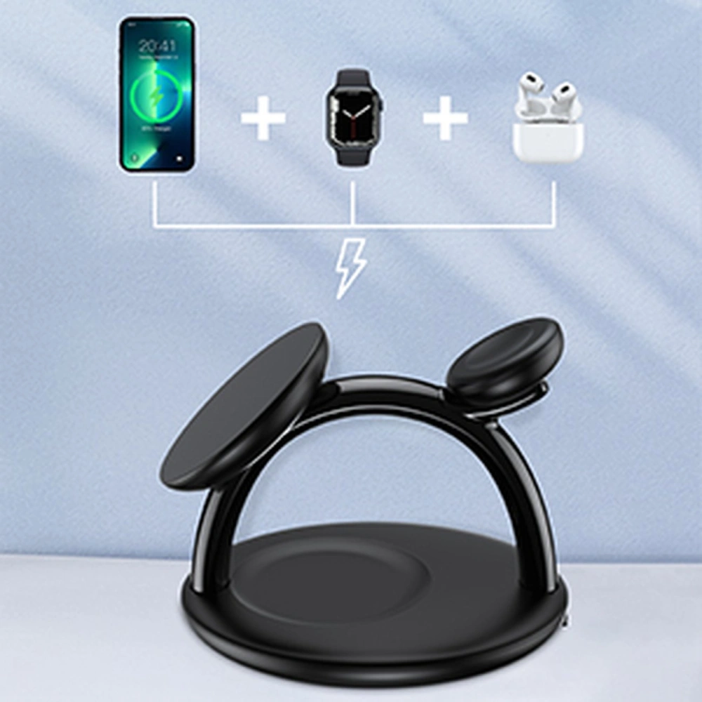 Hurtownia GSM - Bezdrátová nabíjecí stanice Choetech T587-F 3w1 iPhone 12/13/14, AirPods Pro, Apple Watch černá - CHT150 - {ean13} - Hurt
