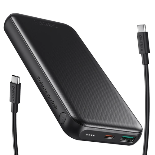 Powerbank Choetech 10000mAh 18W QC PD USB-A/USB-C czarny