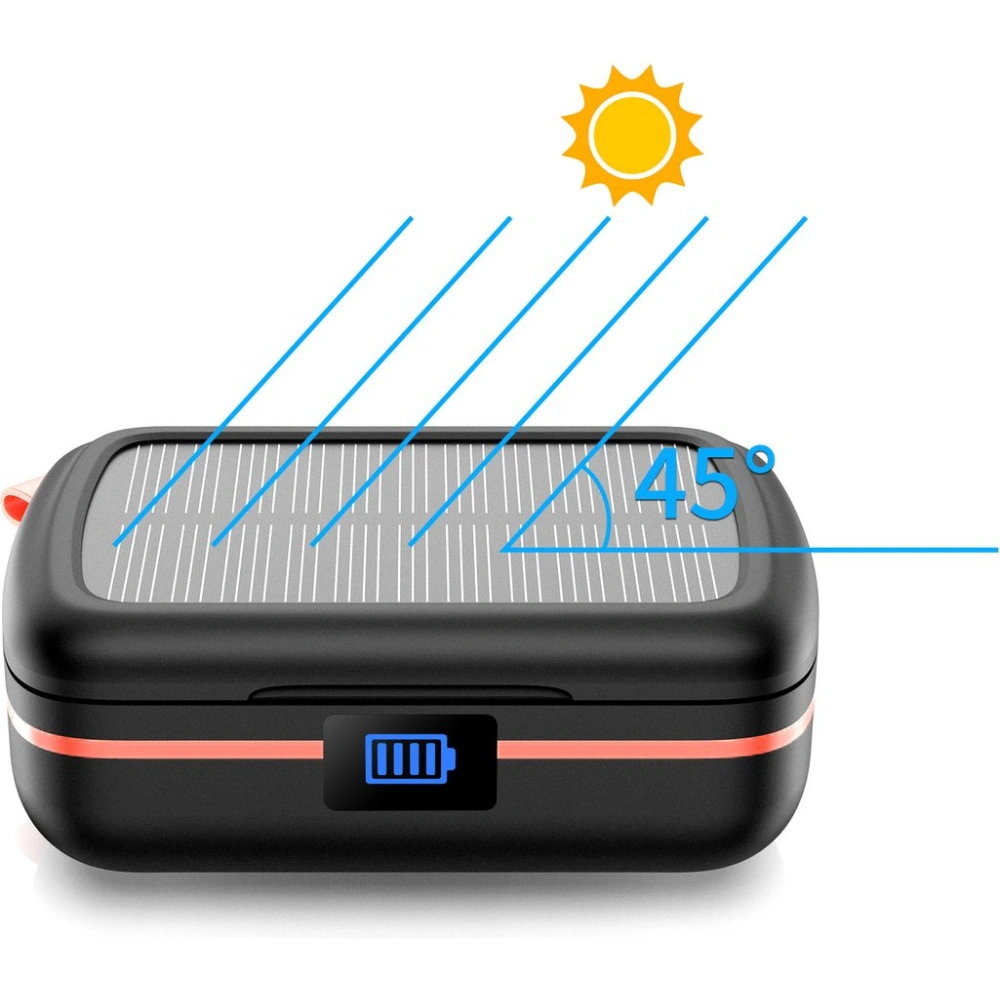 Hurtownia GSM - Sluchátka TWS Choetech BH-T05 voděodolné s solárním panelem a powerbankou 2500mAh černé - CHT153 - {ean13} - Hurt