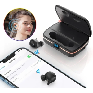 Hurtownia GSM - TWS Kopfhörer Choetech BH-T05 wasserdicht mit Solarpanel und 2500mAh Powerbank schwarz - CHT153 - {ean13} - Hurt