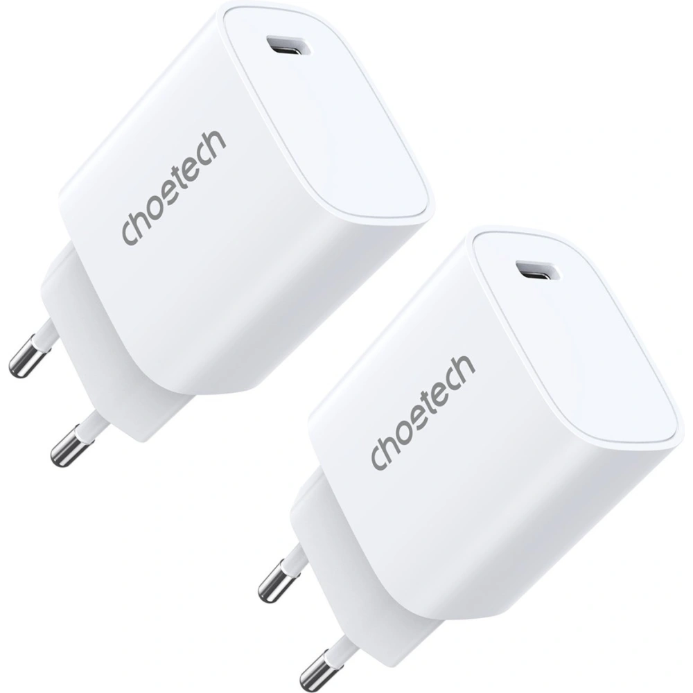 Wholesale Choetech Q5004 Wall Charger 20W PD white [2 PACK] - CHT154 - {ean13} - Hurt