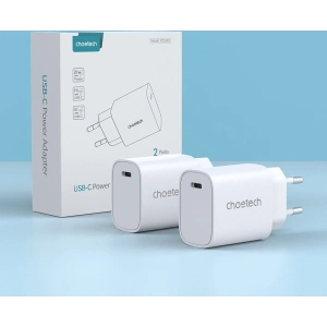 Hurtownia GSM - Netzteil Choetech Q5004 20W PD weiß [2 PACK] - CHT154 - {ean13} - Hurt