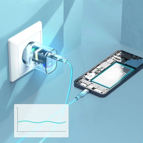 Ładowarka sieciowa Choetech Q5004 20W PD biała [2 PACK]