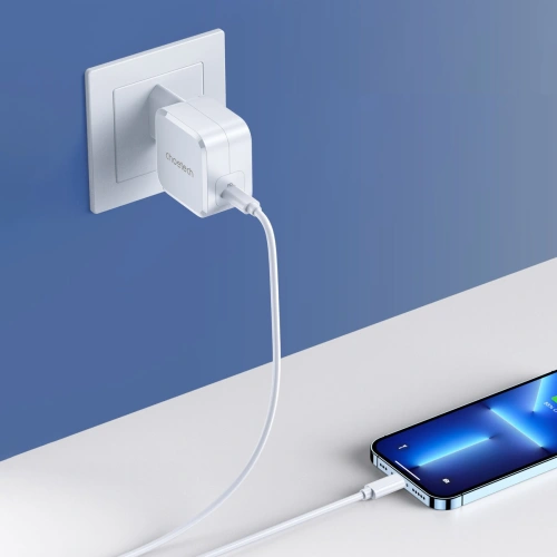 Ładowarka sieciowa Choetech PD8007 USB-C 45W PPS/PD biała