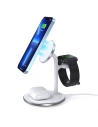Hurtownia GSM - Vezeték nélküli töltőállomás Choetech T585-F 3w1 iPhone 12/13, AirPods Pro, Apple Watch fehér - CHT156 - {ean13} - Hurt