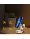 Hurtownia GSM - Vezeték nélküli töltőállomás Choetech T585-F 3w1 iPhone 12/13, AirPods Pro, Apple Watch fehér - CHT156 - {ean13} - Hurt