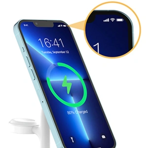 Hurtownia GSM - Vezeték nélküli töltőállomás Choetech T585-F 3w1 iPhone 12/13, AirPods Pro, Apple Watch fehér - CHT156 - {ean13} - Hurt