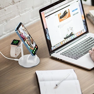 Hurtownia GSM - Încărcător wireless Choetech T585-F 3w1 iPhone 12/13, AirPods Pro, Apple Watch alb - CHT156 - {ean13} - Hurt
