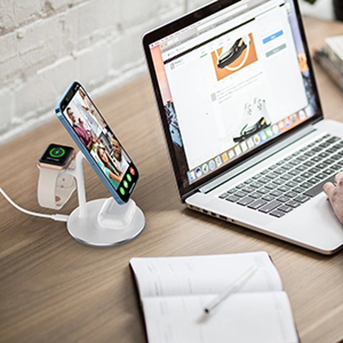 Bezprzewodowa stacja ładująca Choetech T585-F 3w1 iPhone 12/13, AirPods Pro, Apple Watch biały