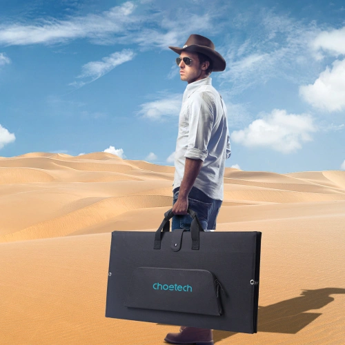 Ładowarka solarna turystyczna Choetech SC010 składana 160W czarna