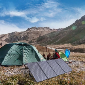 Hurtownia GSM - Solární nabíječka pro turistiku Choetech SC010 skládací 160W černá - CHT157 - {ean13} - Hurt