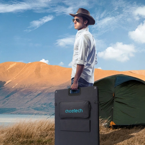 Ładowarka solarna Choetech SC011 200W przenośny panel słoneczny czarny