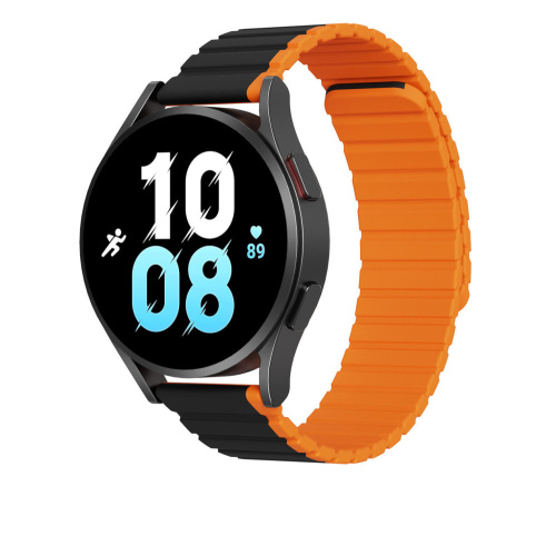 DuxDucis Distributor - 6934913026007 - DDS1720 - Dux Ducis Magnetic Strap (22mm LD Version) Samsung Galaxy Watch 3 45mm/S3/Huawei Watch Ultimate/GT3 SE 46mm black-orange - B2B homescreen