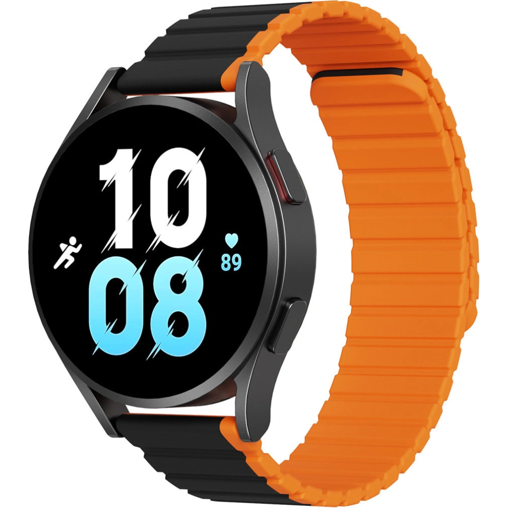 Hurtownia GSM - Mágneses szíj Dux Ducis Strap 22mm LD verzió Galaxy Watch 3 45mm/S3/Huawei Watch Ultimate/GT3 SE 46mm fekete-narancssárga - DDS1720 - {ean13} - Hurt