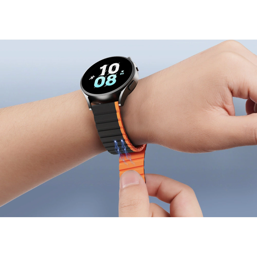 Hurtownia GSM - Magnetisches Band Dux Ducis Strap 22mm LD Version Galaxy Watch 3 45mm/S3/Huawei Watch Ultimate/GT3 SE 46mm schwarz-orange - DDS1720 - {ean13} - Hurt