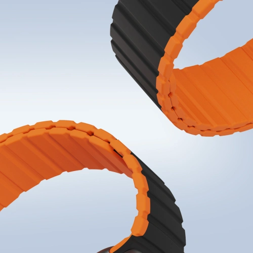 Pasek magnetyczny Dux Ducis Strap 22mm LD Version Galaxy Watch 3 45mm/S3/Huawei Watch Ultimate/GT3 SE 46mm czarno-pomarańczowy