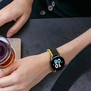 Hurtownia GSM - Dux Ducis Szíj mágneses (22mm LD verzió) Samsung Galaxy Watch 3 45mm/S3/Huawei Watch Ultimate/GT3 SE 46mm fekete-sárga - DDS1721 - {ean13} - Hurt