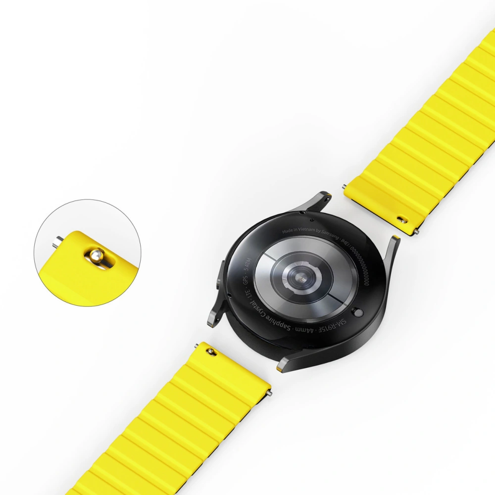 Hurtownia GSM - Magnetisches Armband Dux Ducis Strap (22mm LD Version) Samsung Galaxy Watch 3 45mm/S3/Huawei Watch Ultimate/GT3 SE 46mm schwarz-gelb - DDS1721 - {ean13} - Hurt