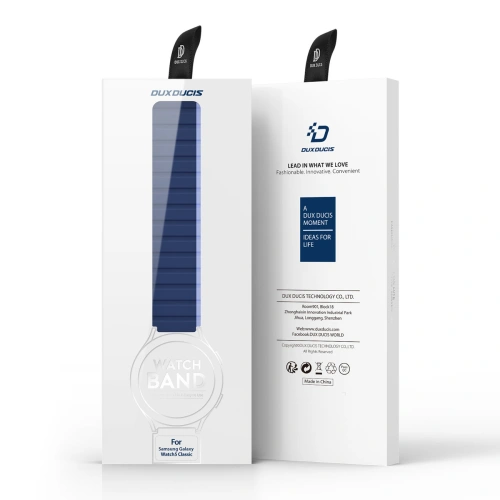 Pasek magnetyczny Dux Ducis Strap (20mm LD Version) Samsung Galaxy Watch 6 Pro/6/6 Classic/5 Pro/5/5 Classic niebieski