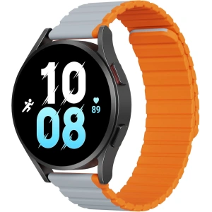 Hurtownia GSM - Páskový magnetický Dux Ducis Strap (20mm LD verze) Samsung Galaxy Watch 6 Pro/6/6 Classic/5 Pro/5/5 Classic šedo-oranžový - DDS1724 - {ean13} - Hurt