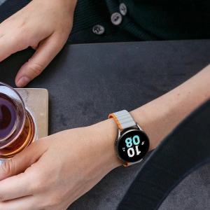 Hurtownia GSM - Páskový magnetický Dux Ducis Strap (20mm LD verze) Samsung Galaxy Watch 6 Pro/6/6 Classic/5 Pro/5/5 Classic šedo-oranžový - DDS1724 - {ean13} - Hurt