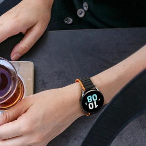 Hurtownia GSM - Pásky magnetický Dux Ducis Strap (20mm LD Version) Samsung Galaxy Watch 6 Pro/6/6 Classic/5 Pro/5/5 Classic černá-oranžová - DDS1725 - {ean13} - Hurt