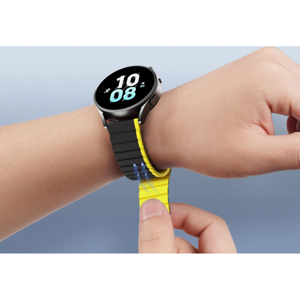 Hurtownia GSM - Magnetisches Armband Dux Ducis Strap (20mm LD Version) Samsung Galaxy Watch 6 Pro/6/6 Classic/5 Pro/5/5 Classic schwarz-gelb - DDS1726 - {ean13} - Hurt