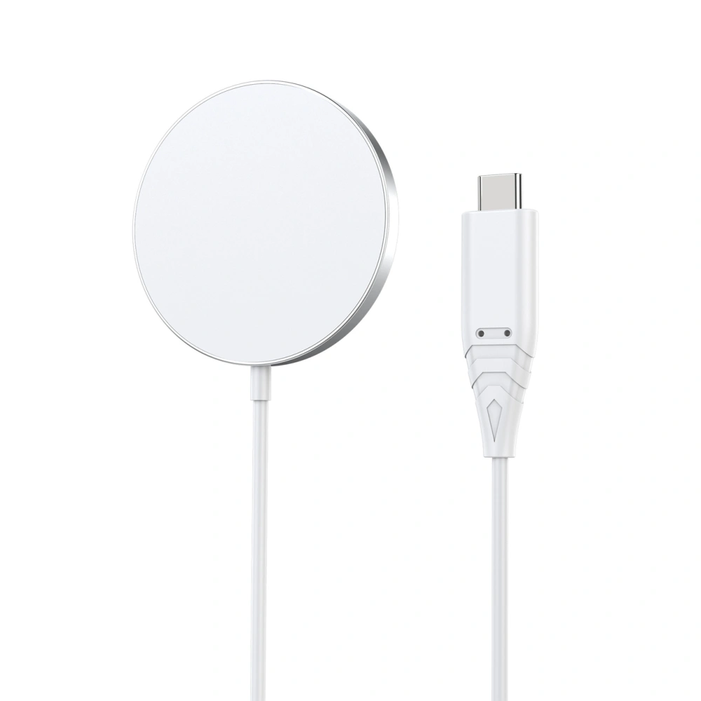 Hurtownia GSM - Vezeték nélküli töltő Choetech H046+T518-F 15W Qi MagSafe fehér - CHT161 - {ean13} - Hurt