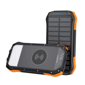 Hurtownia GSM - Solar-Powerbank mit kabellosem Laden Choetech B659 10000mAh Qi 5W orange - CHT167 - {ean13} - Hurt