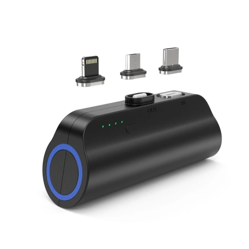 Mini powerbank Choetech B660 3000mAh USB-C/microUSB/Lightning czarny