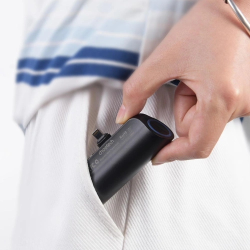 Mini powerbank Choetech B660 3000mAh USB-C/microUSB/Lightning czarny