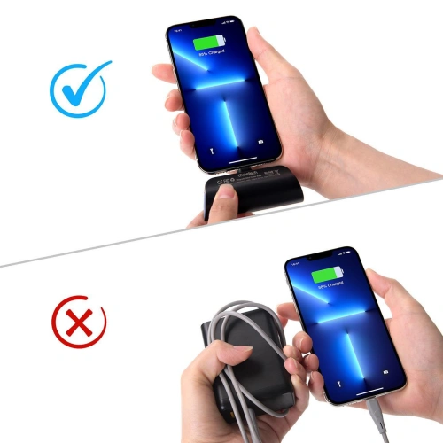 Mini powerbank Choetech B660 3000mAh USB-C/microUSB/Lightning czarny